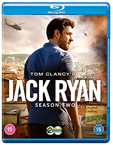 Jack Ryan Season Two Blu-ray cover with John Krasinski and helicopters.