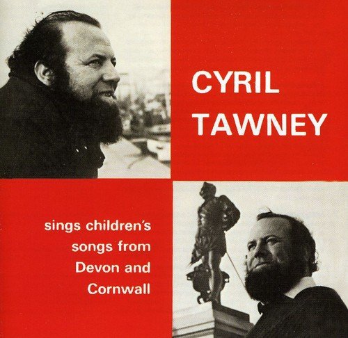 "CD cover with Cyril Tawney's image, red background, and white text."