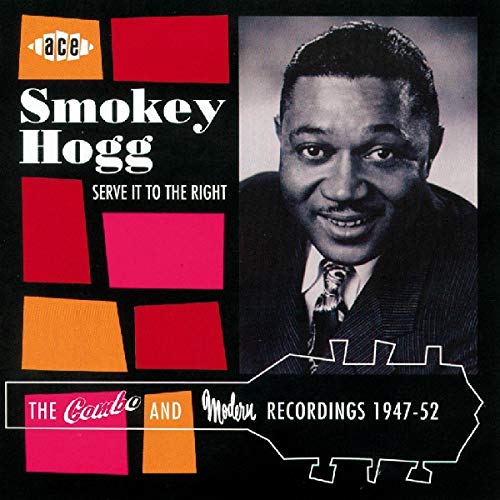 CD cover for Smokey Hogg, featuring a portrait and geometric design.