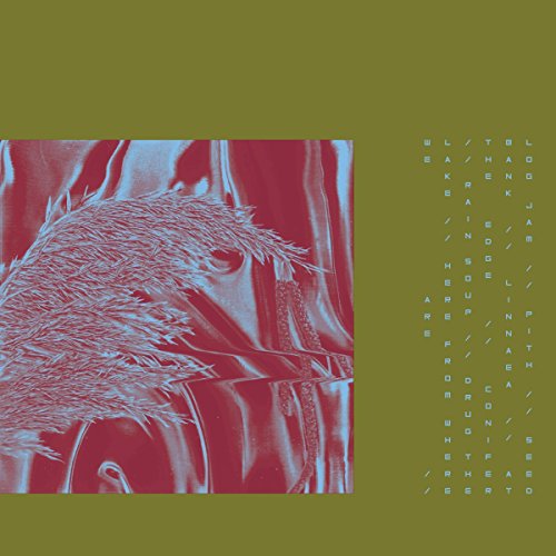 Vinyl record cover: blue and red abstract image of a bird and text.