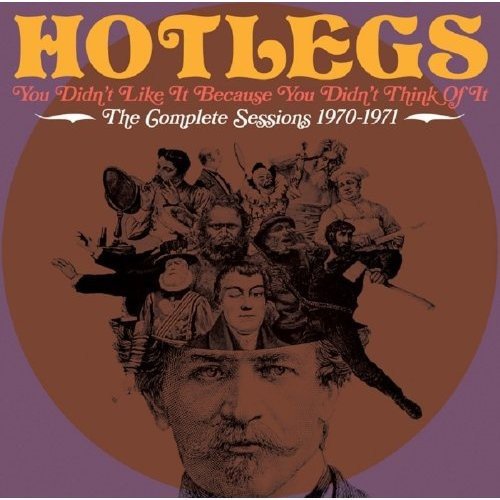"CD cover with a man's head and multiple faces emerging from his hair."
