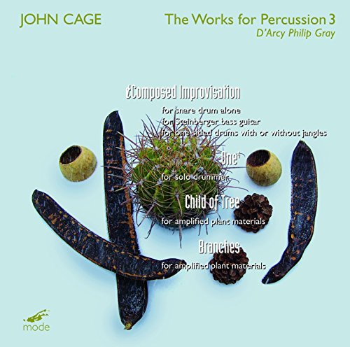 A CD cover featuring a plant surrounded by seed pods on a light blue background.