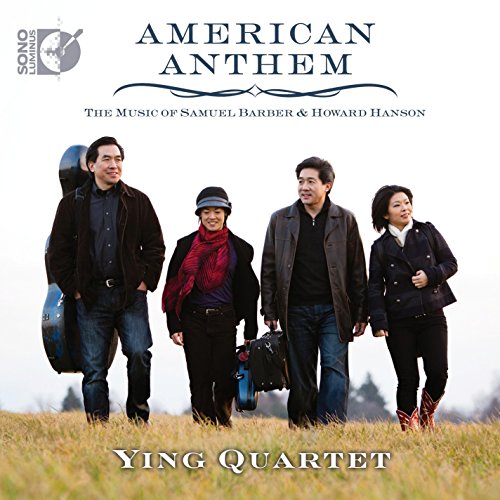 Blu-ray cover for "American Anthem" featuring a string quartet walking.