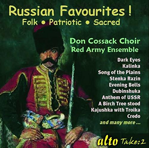 CD cover featuring a man in traditional Cossack attire with song titles.