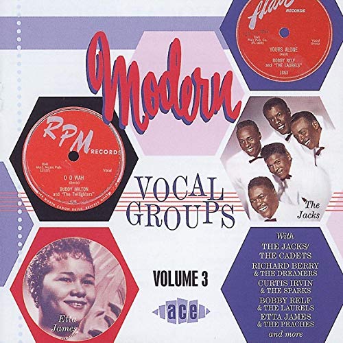 CD cover for "Modern Vocal Groups" featuring portraits and record graphics.