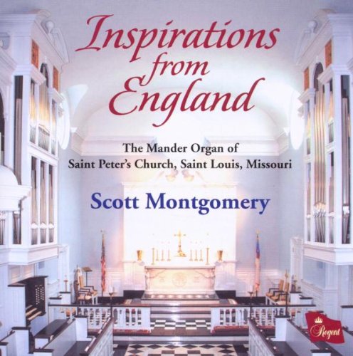"CD cover featuring the interior of a church with text and a red logo."