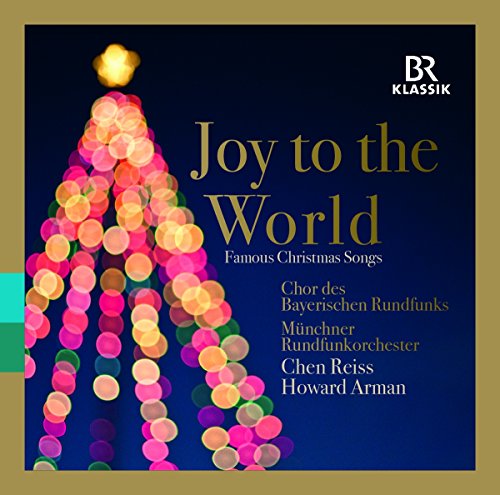 CD cover for “Joy to the World” with a blurred Christmas tree.