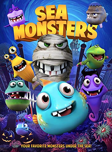 DVD cover featuring colorful, cartoonish sea monsters in an underwater scene.