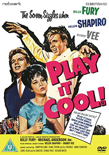 DVD cover for "Play It Cool" featuring three smiling young people.