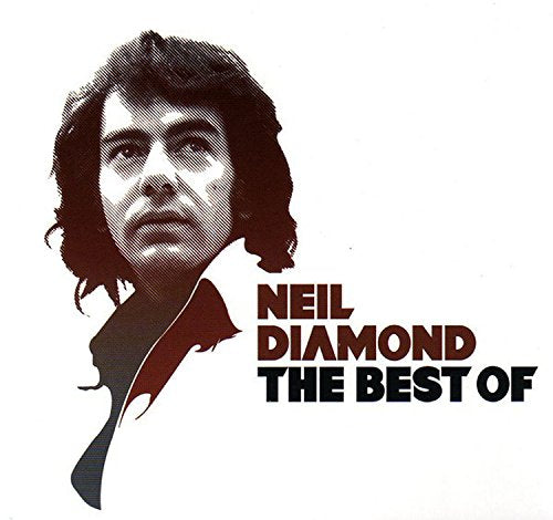"Album cover featuring a close-up portrait of Neil Diamond with dark hair and blue shirt."