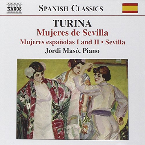 CD cover featuring a painting of three dancing flamenco women in traditional attire.