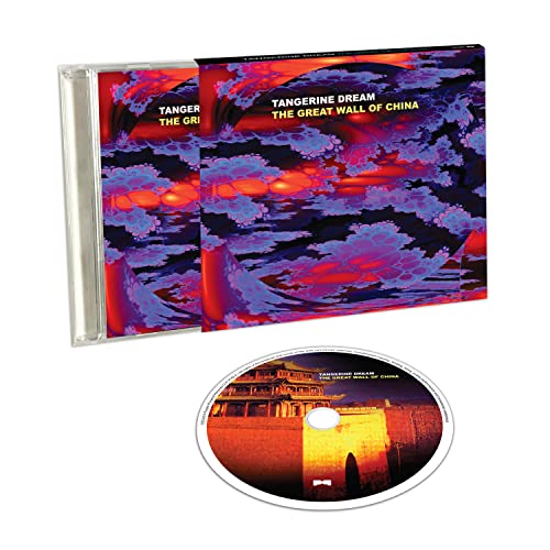 Tangerine Dream CD case and disc with a vibrant, abstract Great Wall image.