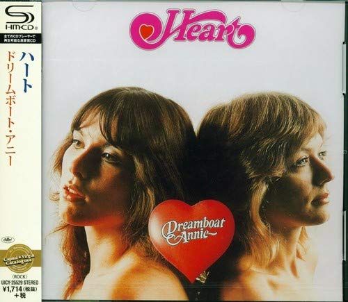 CD cover of Heart’s “Dreamboat Annie” featuring two women and a red heart.