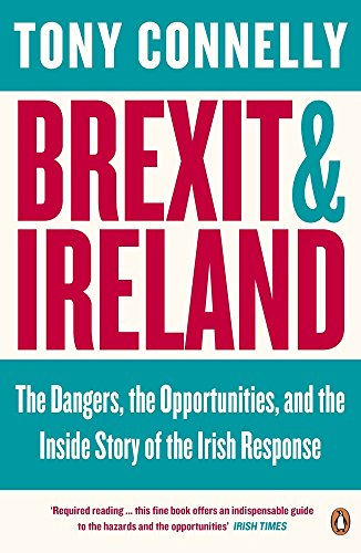 "Book cover with 'BREXIT & IRELAND' in red and teal text on a white background."