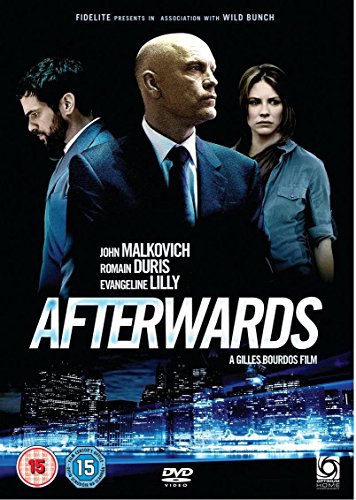 DVD cover for "Afterwards" featuring John Malkovich, Romain Duris, and Evangeline Lilly.