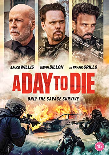 Movie cover featuring Bruce Willis, Kevin Dillon, and Frank Grillo, action scene.
