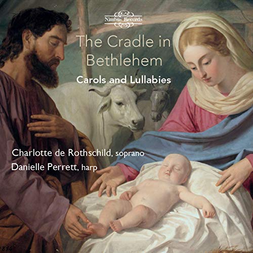 "CD cover featuring a nativity scene with Mary, Joseph, and baby Jesus."