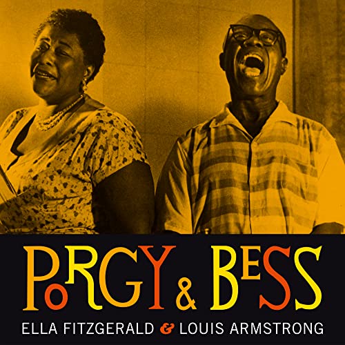 Ella Fitzgerald and Louis Armstrong album cover for "Porgy & Bess.