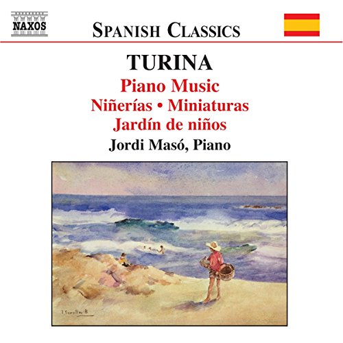 "CD cover with a painting of a man on a beach, titled 'Spanish Classics'."