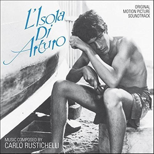 CD cover for "L'Isola Di Arturo" soundtrack, featuring a pensive man.