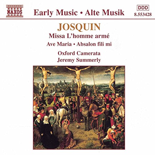 CD cover for Josquin’s Missa L’homme armé, featuring a crucifixion scene.