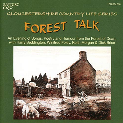 CD cover for "Forest Talk" featuring a sketched rural landscape.