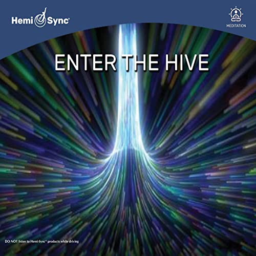 CD cover for "Enter The Hive" with abstract, swirling light patterns.