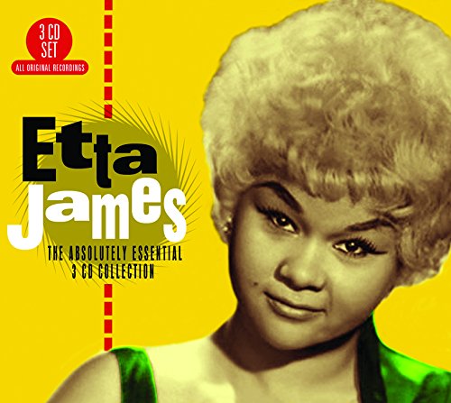 Etta James CD cover featuring a vintage photo of Etta James against a yellow background.
