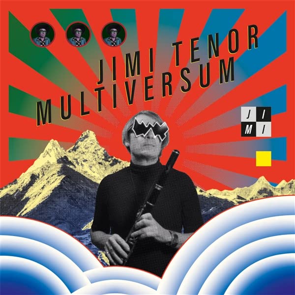 Album cover for Jimi Tenor’s “Multiversum” featuring collage imagery and text.