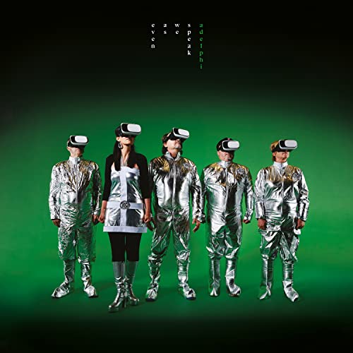 CD cover: Five figures in silver suits wearing VR headsets.