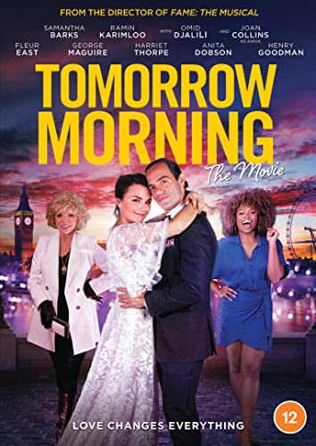 DVD cover for "Tomorrow Morning" featuring a couple embracing with three women behind them.