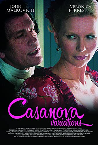 DVD cover for "Casanova Variations" featuring John Malkovich and Veronica Ferres.