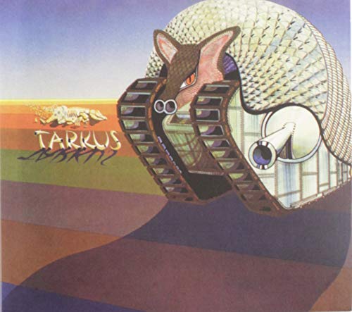 Album cover for Emerson, Lake & Palmer’s “Tarkus” featuring an armored armadillo.