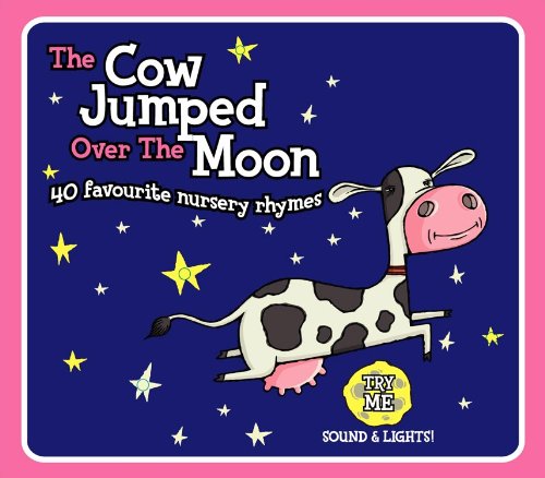 CD cover for “The Cow Jumped Over The Moon” with a cartoon cow.