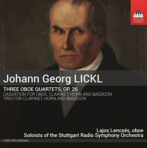 CD cover featuring a portrait of Johann Georg Lickl with white text overlay.