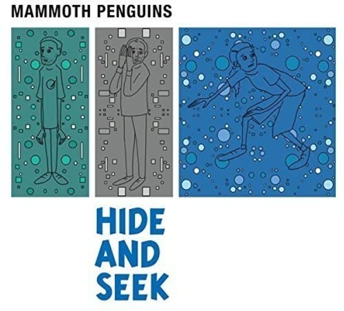 CD cover for "Hide And Seek" by Mammoth Penguins, featuring illustrated figures.