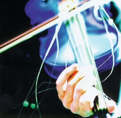 "CD cover featuring a close-up of a hand holding a violin bow."