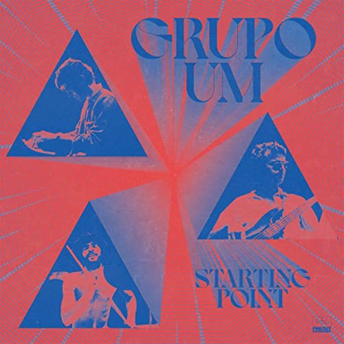 CD cover for Grupo Um’s “Starting Point” featuring musicians in triangles.
