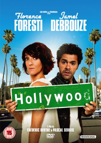 DVD cover for "Hollywoo" featuring Florence Foresti and Jamel Debbouze.