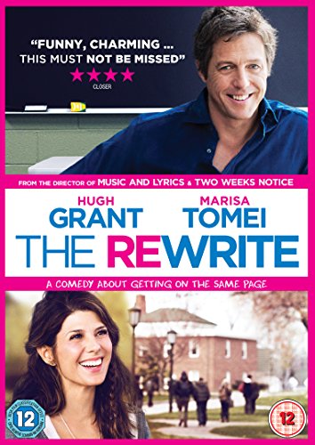 DVD cover for "The Rewrite" starring Hugh Grant and Marisa Tomei.