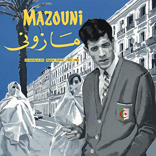 "CD cover featuring a man in a suit with an Algerian flag emblem."