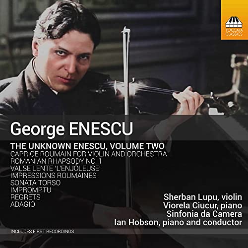 CD cover featuring composer George Enescu and a violinist playing.