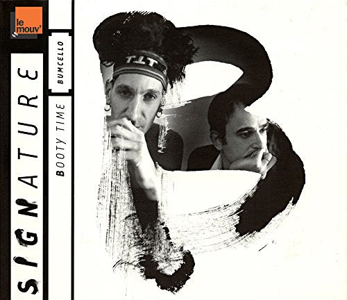CD cover for "Bumcello - Booty Time" featuring two men in black and white.