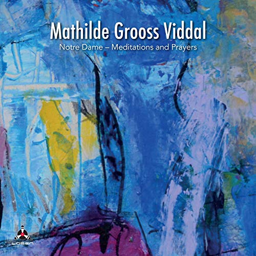 CD cover with abstract blue, yellow, and purple brushstroke painting.