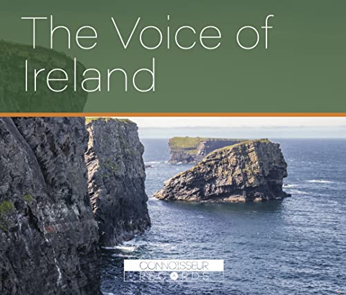 CD cover for “The Voice of Ireland” featuring Irish coastal cliffs.