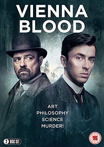 DVD cover for "Vienna Blood" featuring two men in 19th-century attire against a dark background.