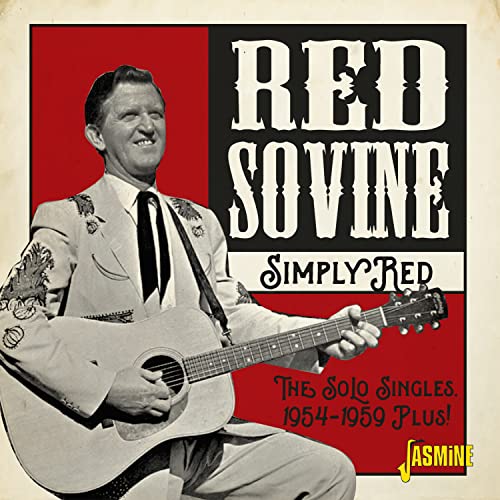 Red Sovine album cover featuring a smiling man playing guitar.