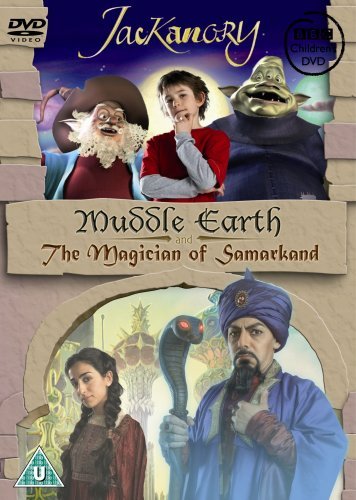 DVD cover for Jackanory: Muddle Earth and The Magician of SamarkCLSmarkand featuring characters.