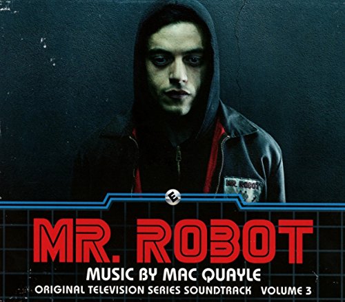 CD cover for "Mr. Robot" soundtrack by Mac Quayle, featuring a hooded figure.