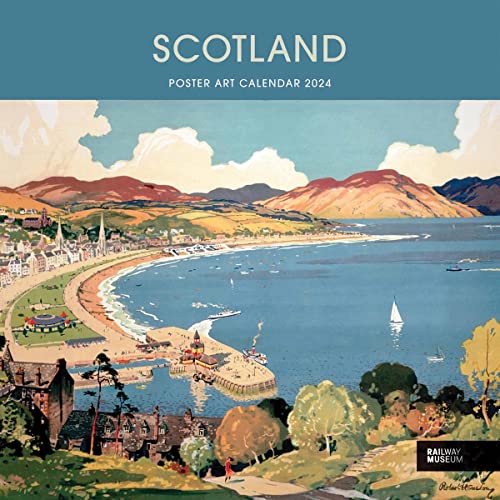 Scotland Poster Art NRM Wall Calendar 2024
